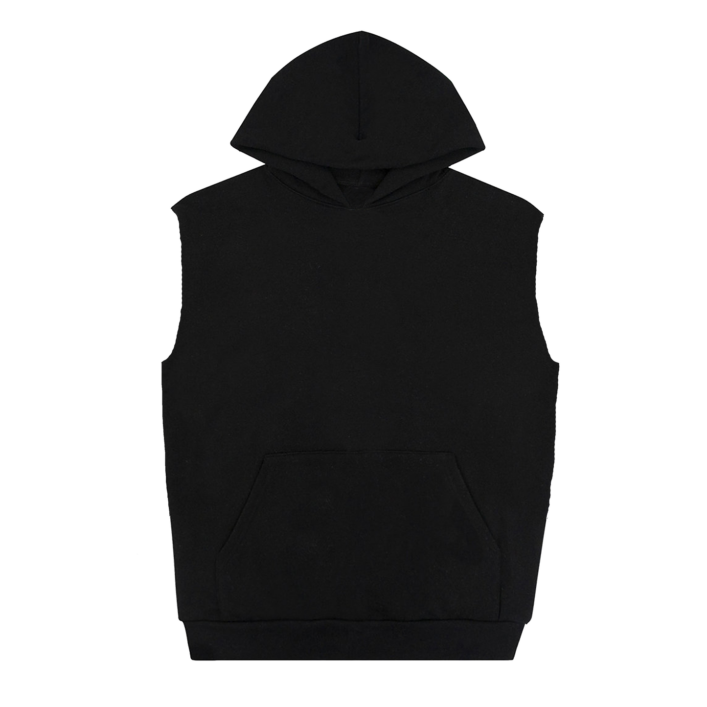 LA APPAREL - HEAVY FLEECE SLEEVELESS HOODIE (PIECE DYE) HF08